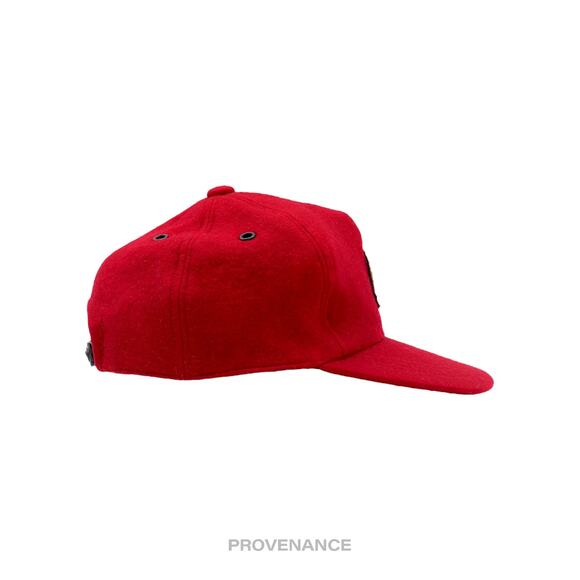 🔴 Christian Dior CD Sports Snap Back Cap - Red Black Wool - Picture 5 of 8